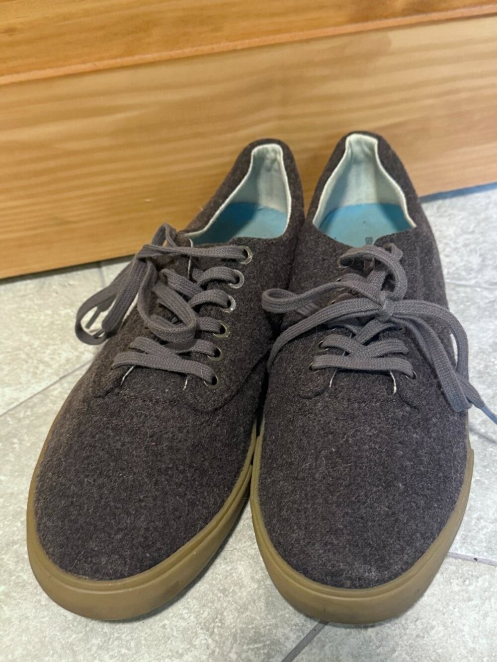 Seavees Hermosa Plimsoll Grayers Sneakers Wool Flannel Shoes Men's size 11